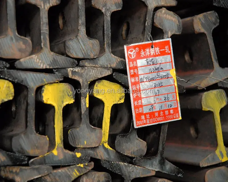 
non secondary 24kg/m Q235 55Q light rail, steel rail 