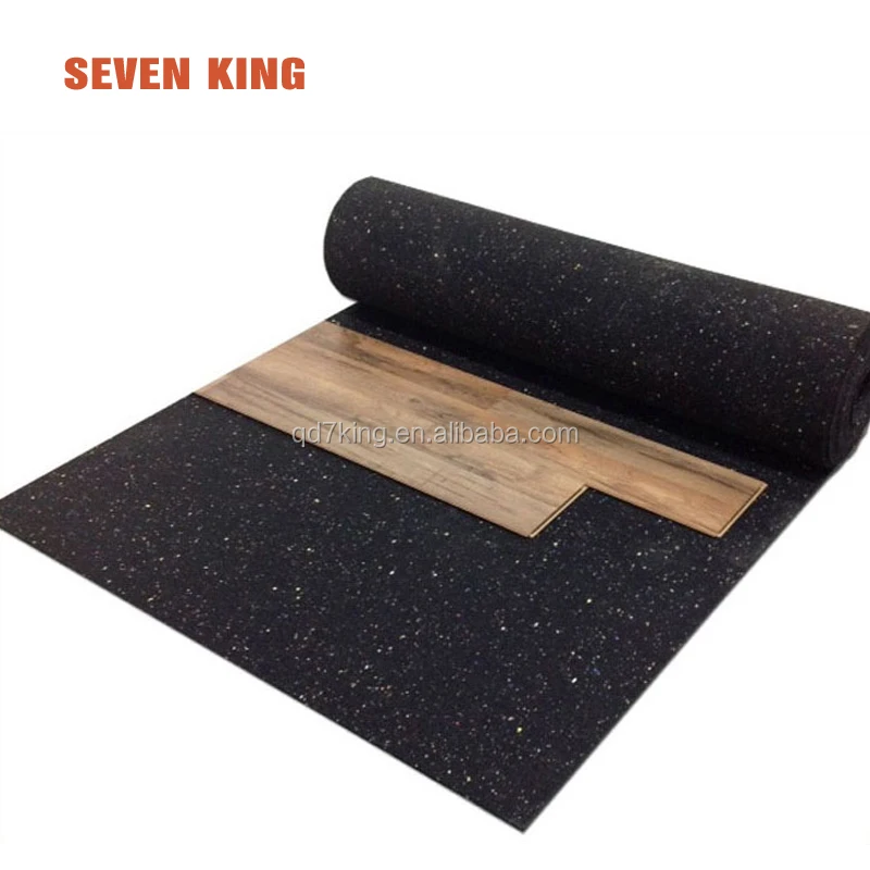 Factory direct sale shock-absorbing soundproof wood flooring rubber underlay