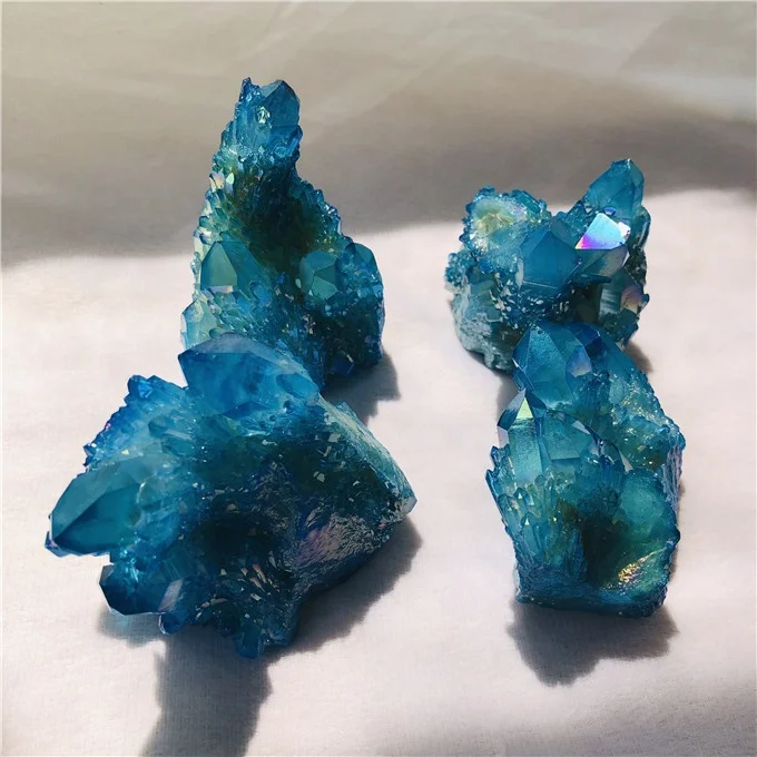 Оптовая продажа натурального голубого кристалла кварца aura