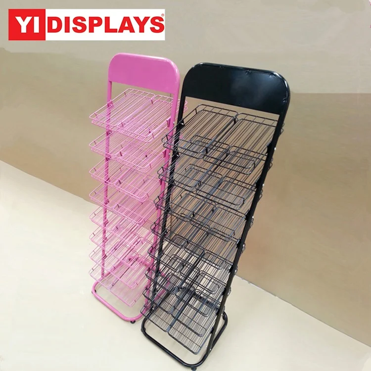 Изготовленный На Заказ Металл косметический лак для ногтей дисплей напольная подставка стеллажи для выставки товаров держатель Витрина Полка