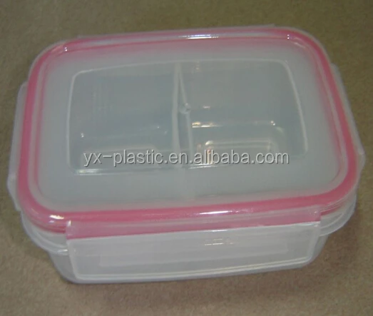 700ml Click Lock seal Plastic food storage Square Air tight food containers