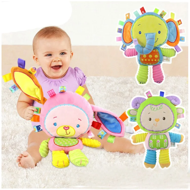 H018C Elephant Newborn baby Plush Comfortable toy