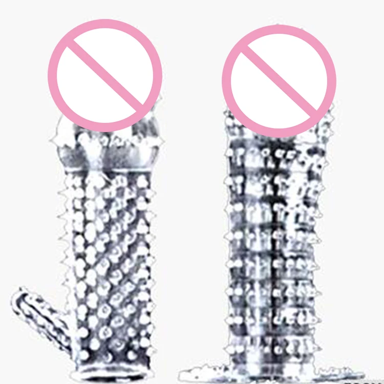 Newest Adult Transparent Crystal Penis Sheaths Cock Ring Sleeve Condom Male Sex Product