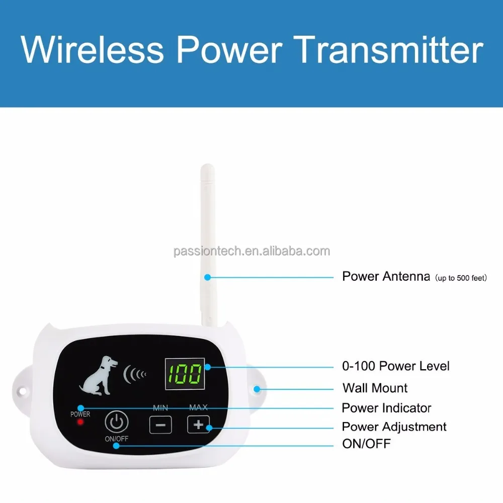 Беспроводная система дистанционного управления для собак, радиус действия 16 футов, водонепроницаемый перезаряжаемый ошейник, приемник, электрическая ограда для собак