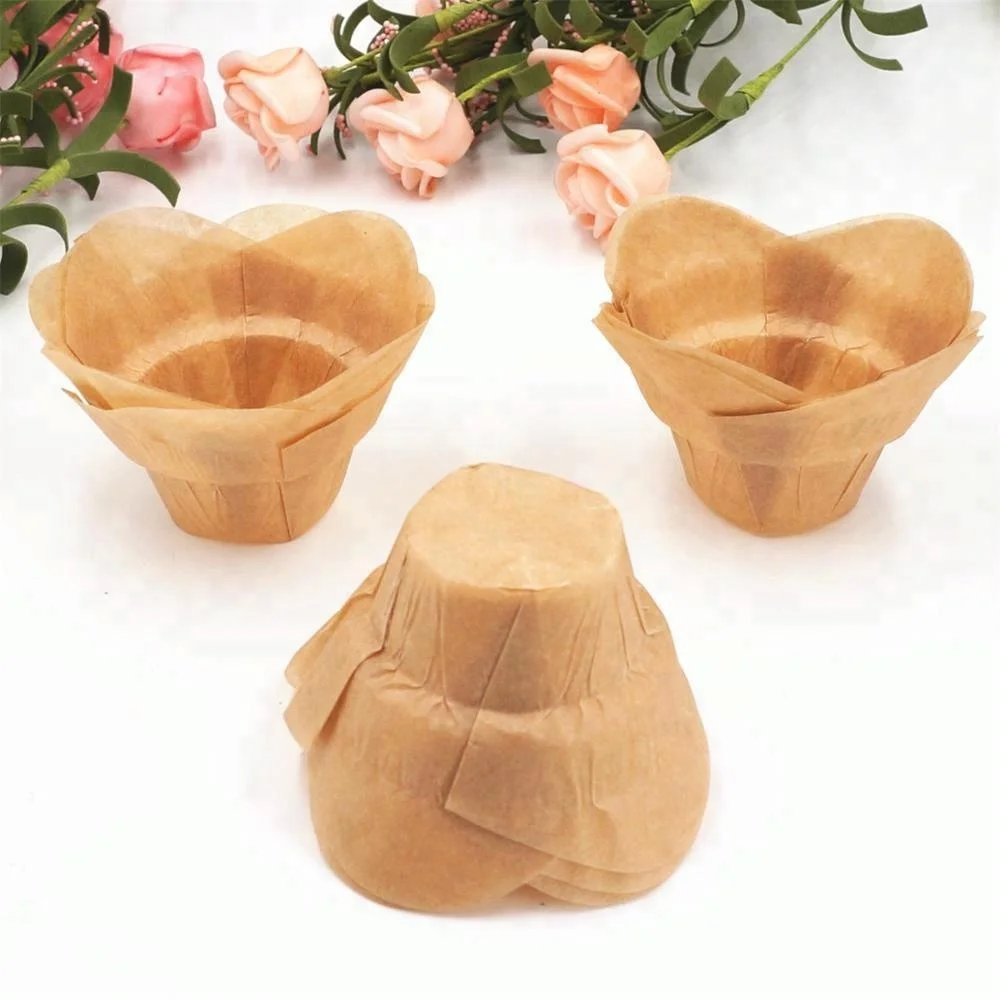 Mini lotus muffin baking cup Cupcake liners Cupcake wrappers Muffin liners 200 count Lotus cup