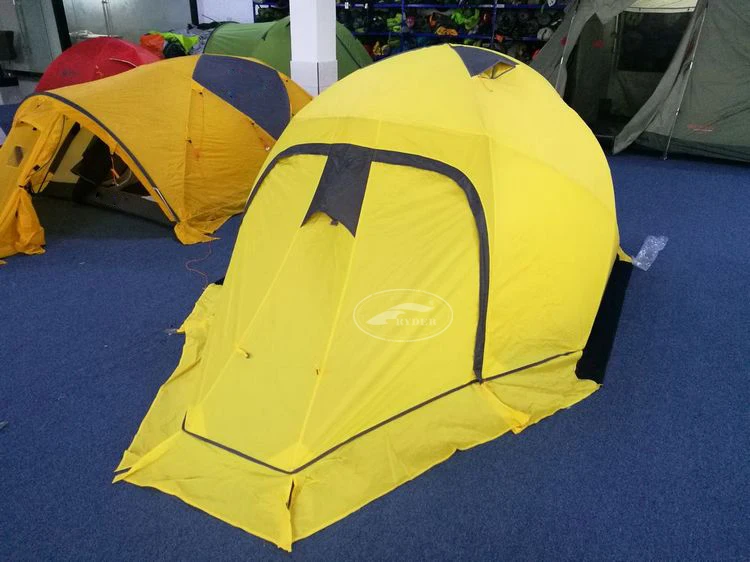 High Altitude Solution Windshed 3-4 Season Strong Double Layer Expedition Adventure Geodesic Mountain Tent with Snow Flap