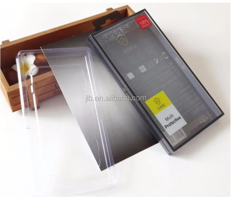 Custom Eco-friendly retail plastic cell phone case packaging box