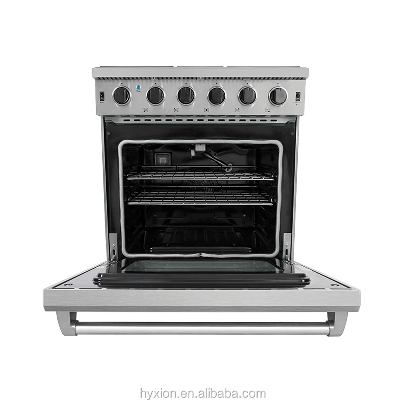 Gas stove 5 burners gas range with a 4.5 cu.ft oven easy clean
