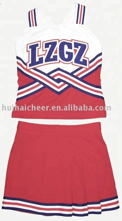 2022 cheerleading uniform: shell top and 3 pleats skirt for cheerleader