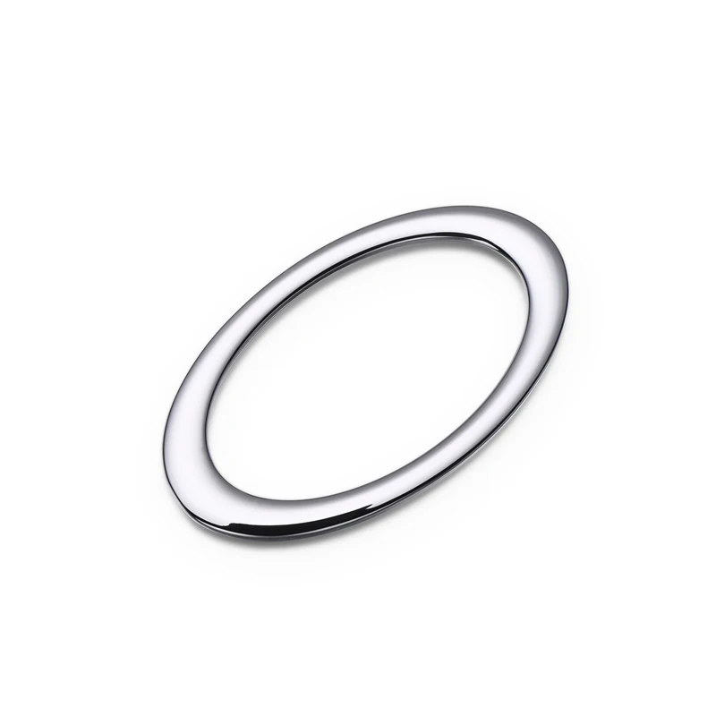 High Quality Nickel Free Shiny Silver Oval Ring Metal Buckles For Bags
