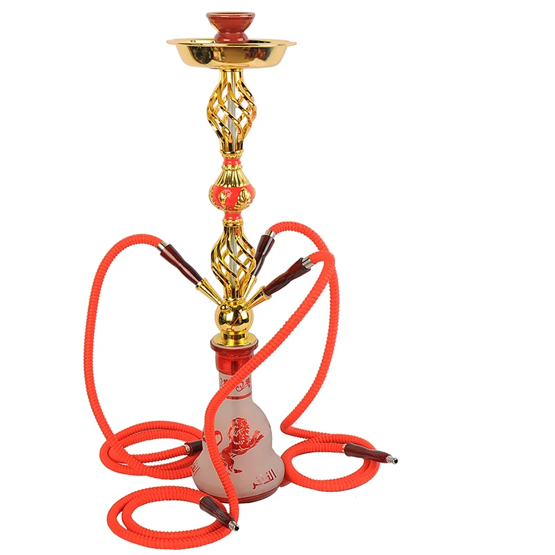 Multi hose shisha good design cheap price metal glass hookah