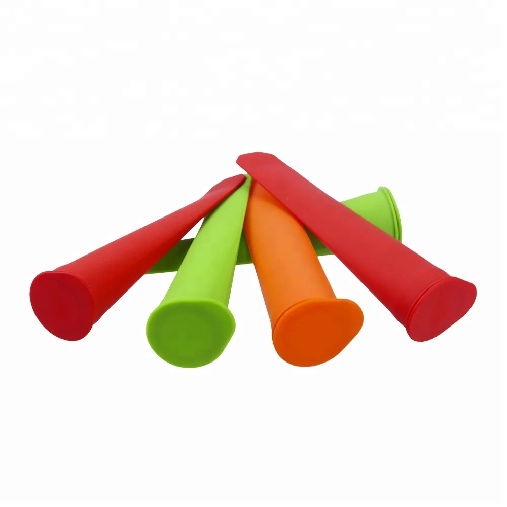 BPA free Ice Pop Machine Silicone Ice Lolly Moulds, Silicone Push Up Ice Popsicle Mold