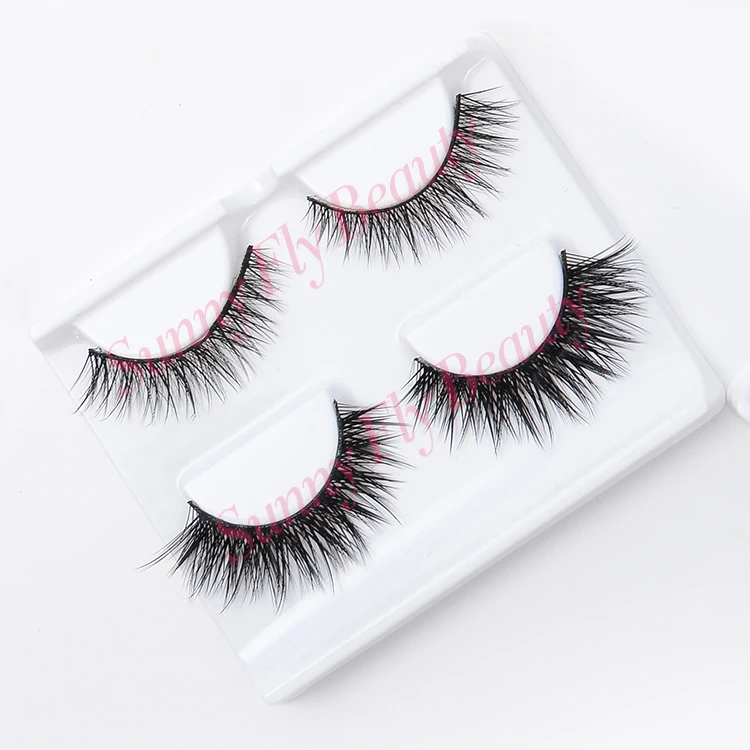 
Glitter square eyelash packaging box double layer row of eyelashes 