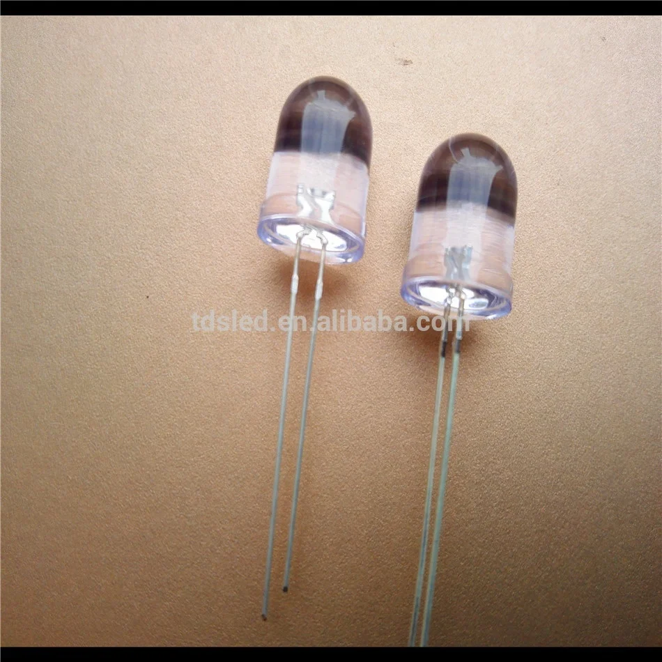 Diffused 585nm - 590nm - 595nm 10mm Yellow led diode for underwater light