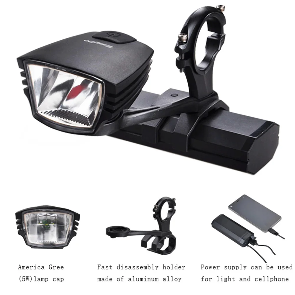 5W LED lamp STVZO light bicycle with power bank