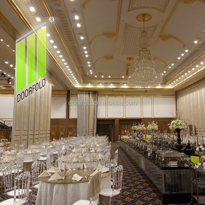 Fireproof partition wall for mosque room divider folding partition for muslim prayer folding room partition