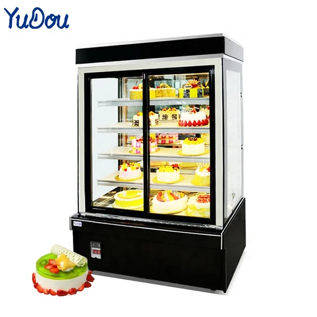 Custom Display Bakery Cake Showcase Refrigeration Equipment Freezer for Supermarket Cakes