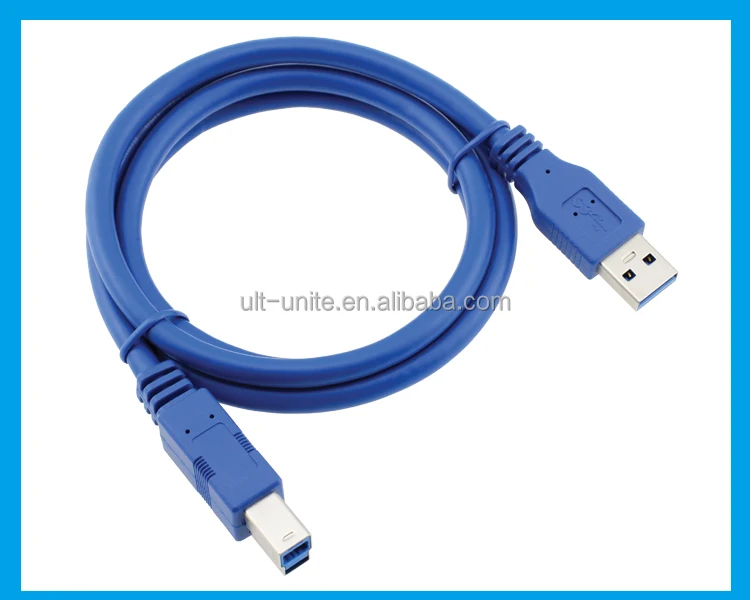 USB3.0 Мужчина НА Тип-B Мужской Кабель Синий OD = 6.0 мм L = 1.8 м