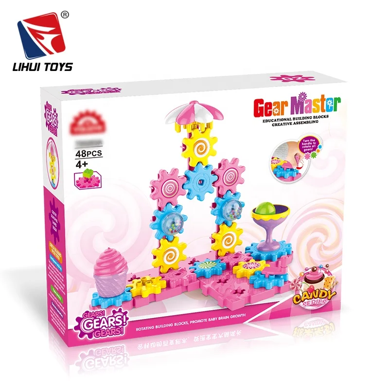 
48 PCS Building Blocks Plastic Gear Toy 