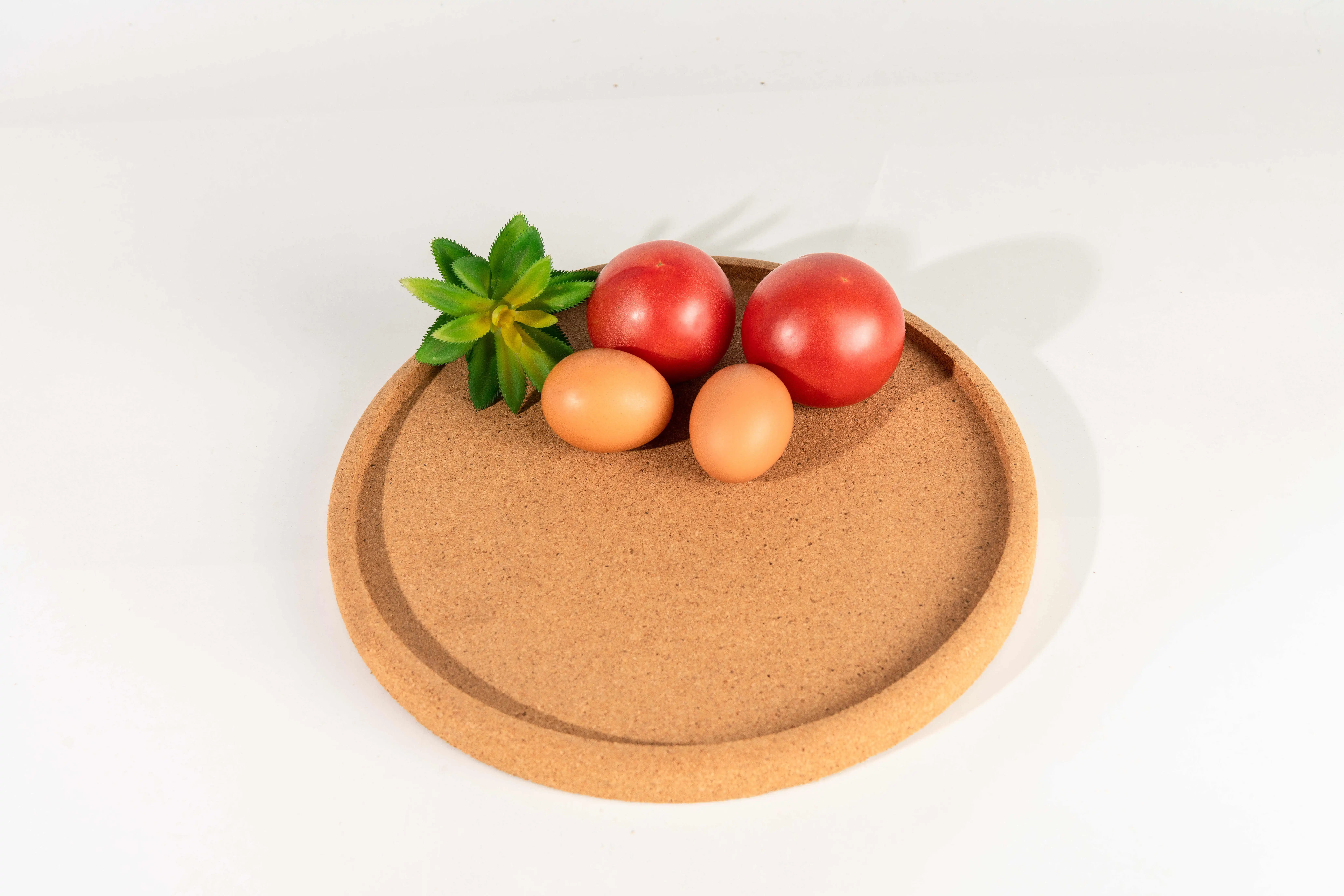  Теплоизоляционный пробковый поднос персонализированный для сервировки еды круглый ресторана и дома 30*2 1 см