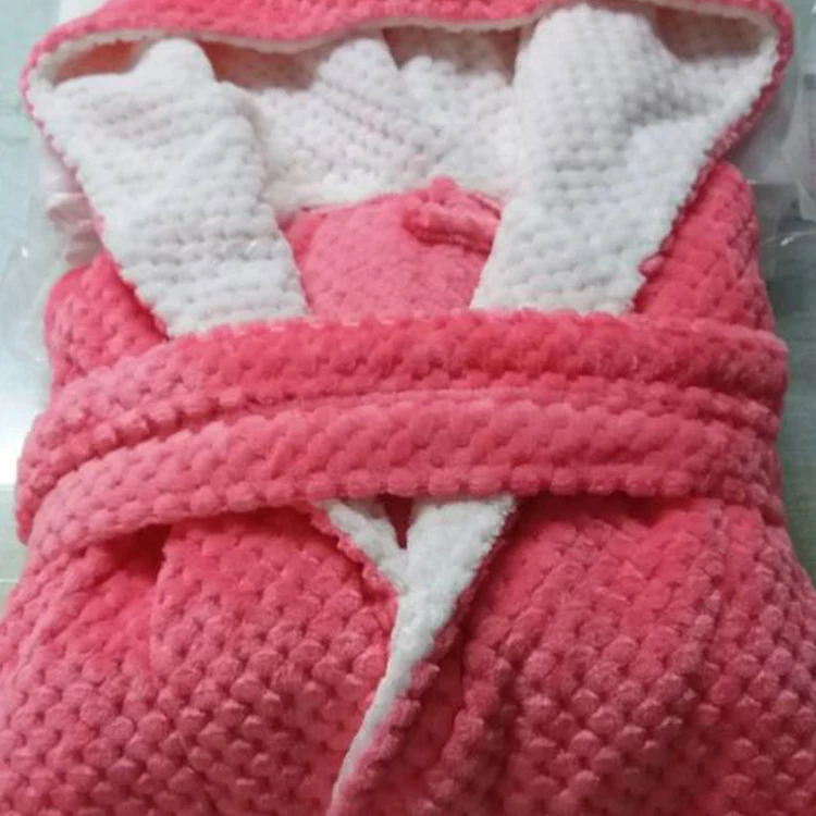 Женский зимний теплый банный халат из кораллового флиса ночная рубашка цветочный одежда для сна Женская домашняя