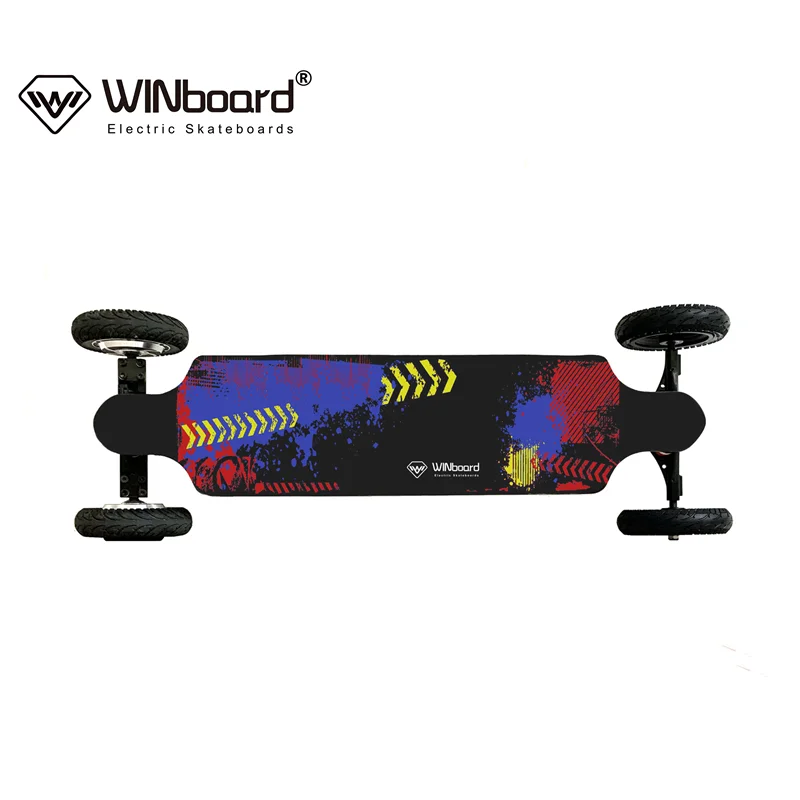 WINboard X Off Road 14AH Battery 8 Inch Hub Motor Spring Truck Drop Deck Battery Indicator All Terrain Electric Longboard