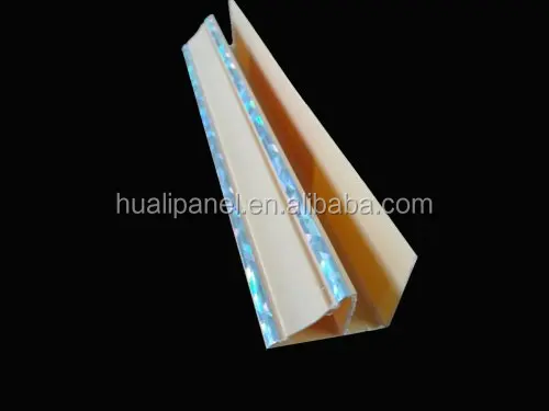 Brown PVC Corners Top and H PVC Ceiling Clips