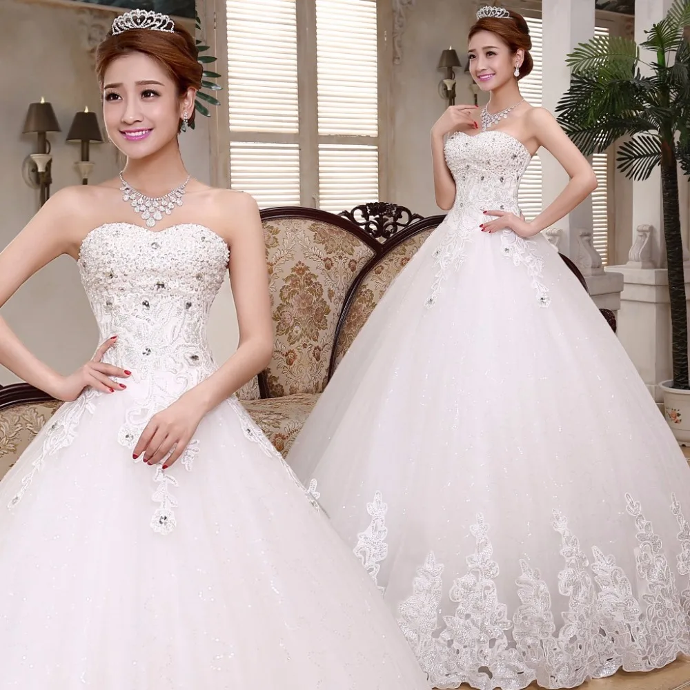 2017 Vintage Lace Wedding Dresses Plus Size off shoulder Lace Up floor length Ball Gown