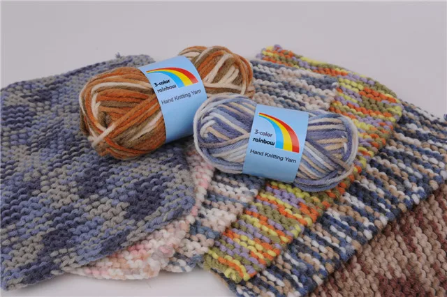 
acrylic wool yarn blend yarn winter warm for hand knitting 