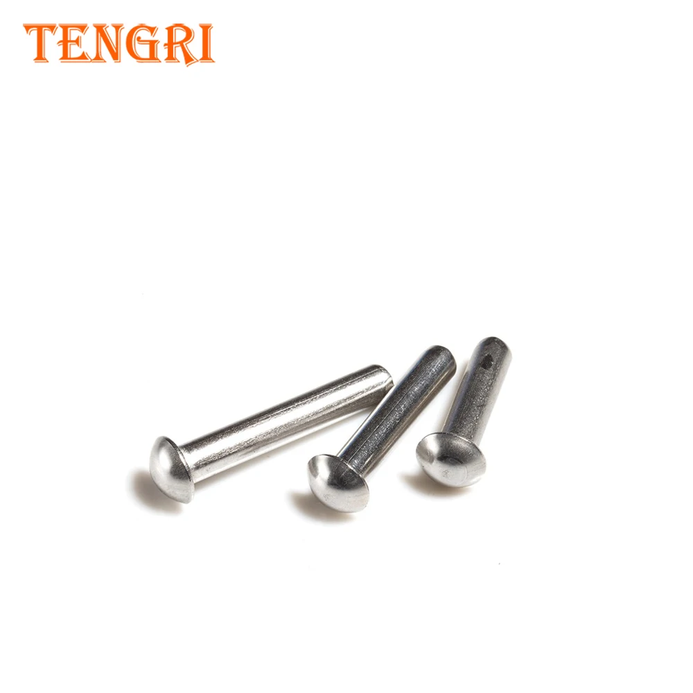 SS304 round head /mushroom head solid rivets 2*8 din660