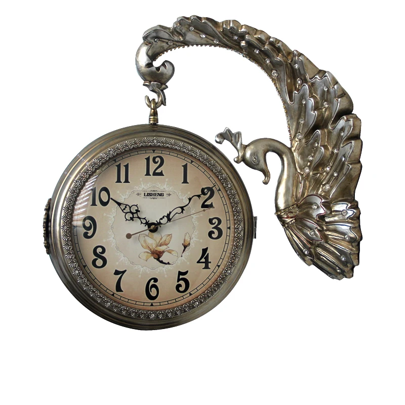 Quartz Double Wall Clock Animal Decoration AB8301