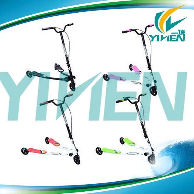 Patent new foldable mini kick scooter,speeder 3 wheel scooter, slider twist scooter