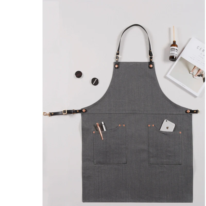 barista   hair manicure work   restaurant floral painting apron