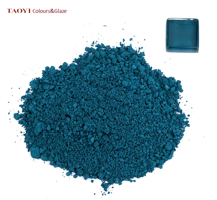 silk screen printing inorganic sea blue color for glass