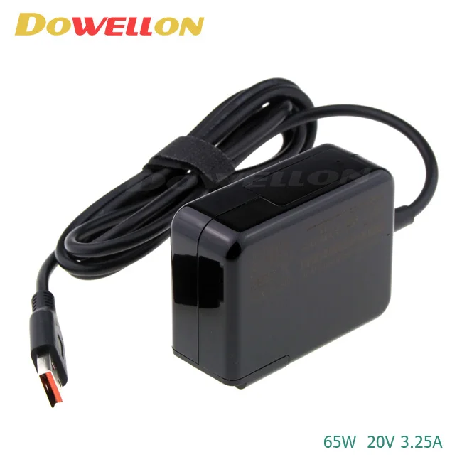 US UK EU EU Wall Plug Laptop Notebook Slim Travel AC Power Adapter Charger 65W 20V 3.25A for Lenovo Yoga 900 700 11 14