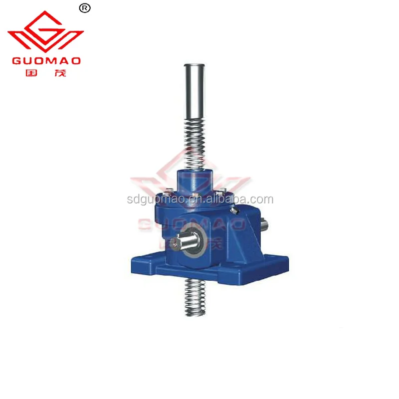 
China SWL gear reducer with worm screw jack for electrical engineering adjustable screw jacks 