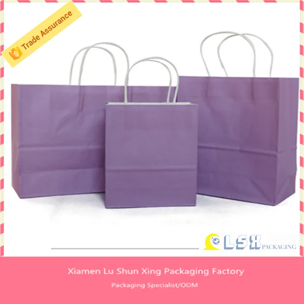 kraft paper bags made by hand,pantone color printing kraft paper shopping bag