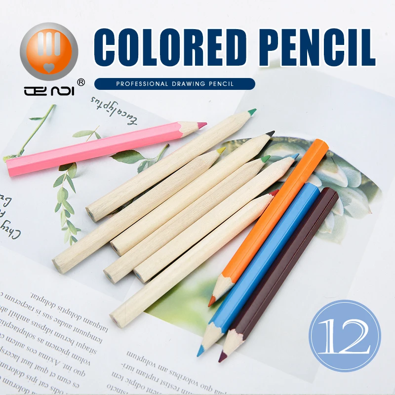 
6pcs 3.5 Inch Mini Color Pencil in Tube Colored European Standard on Safety of Toys EN71 Part 3:1994 & Part 9:2005 6 Colors 