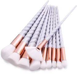 2022 New Low Moq Cosmetic Brushes Tools Kit Custom Logo 10 Pcs Make Up Brush