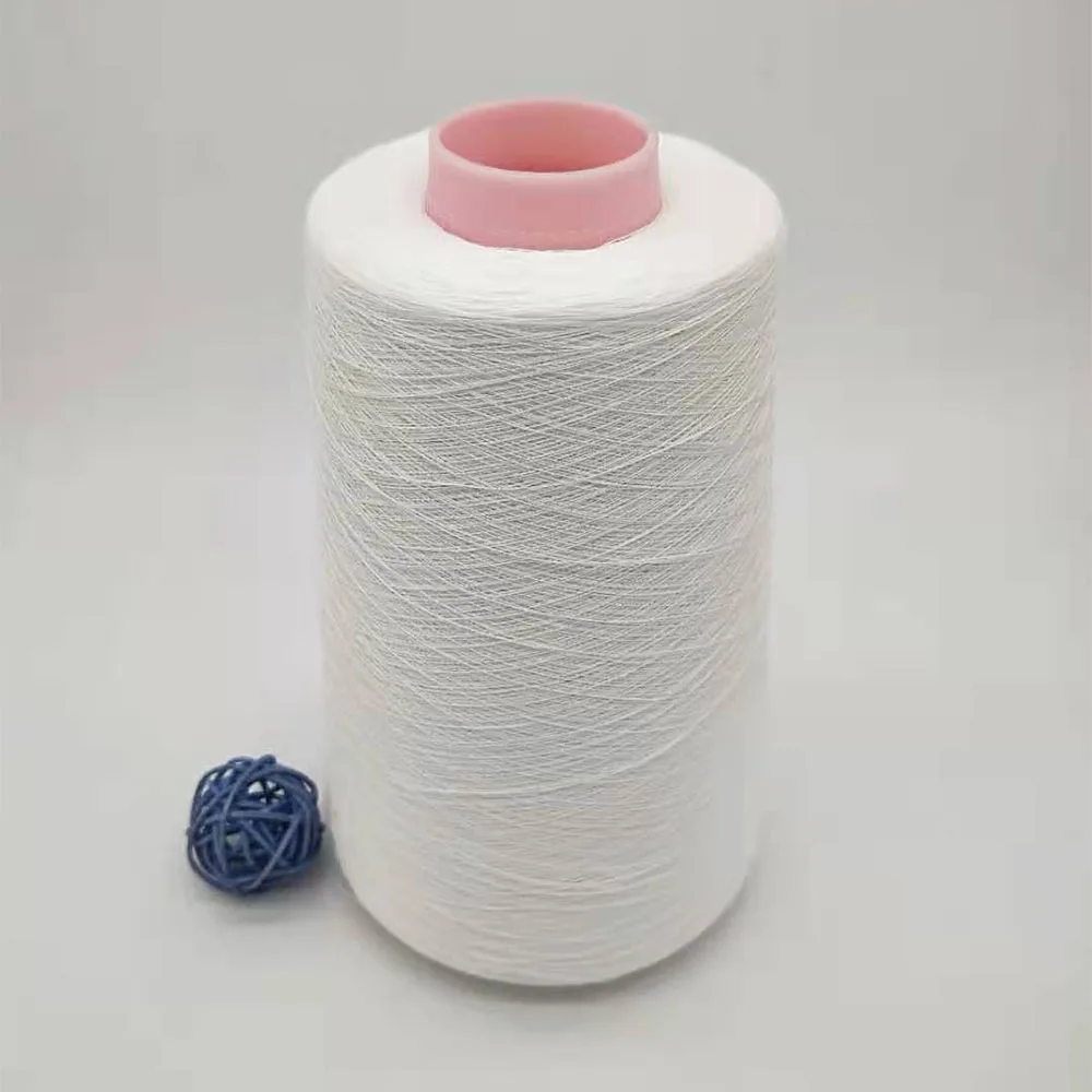 
bleached wet spinning 36nm /1 80%linen 20%viscose yarn for weaving and knitting 