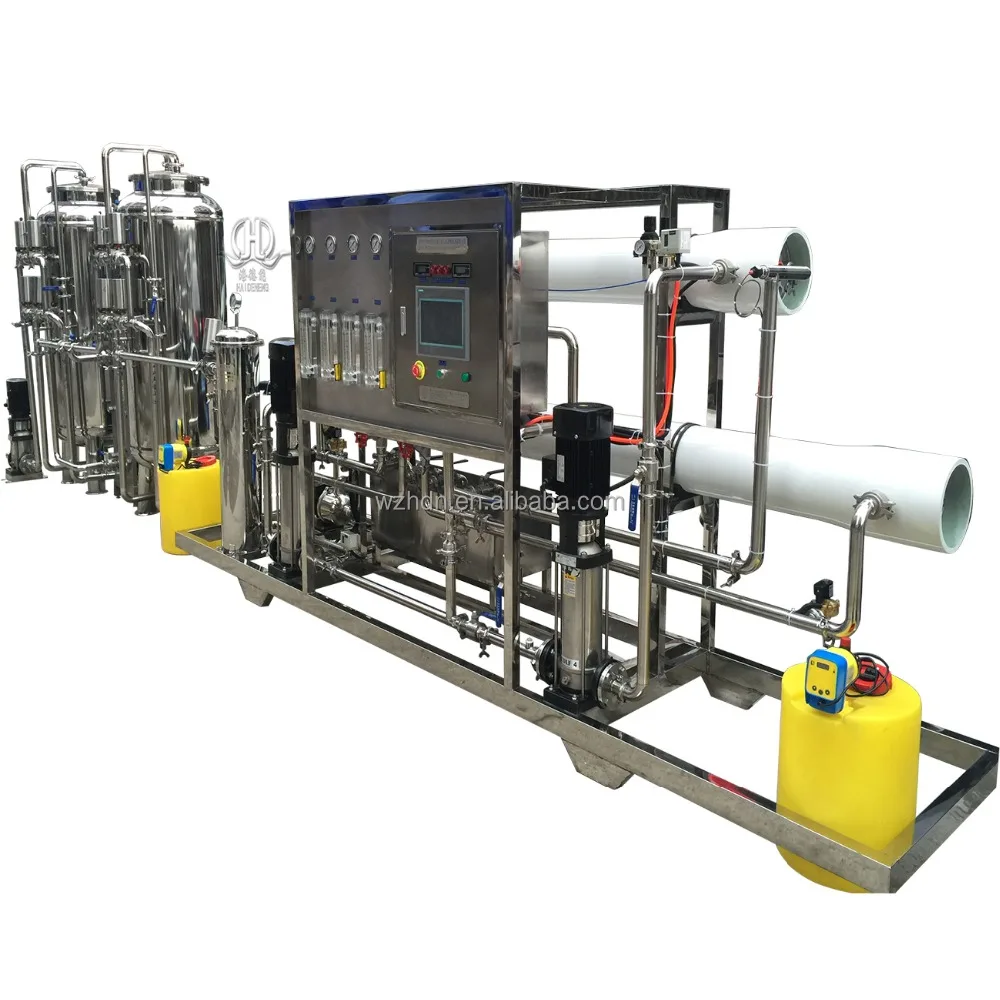 2T/H Double stage RO system by pneumatic automatic with pasteurization treatment