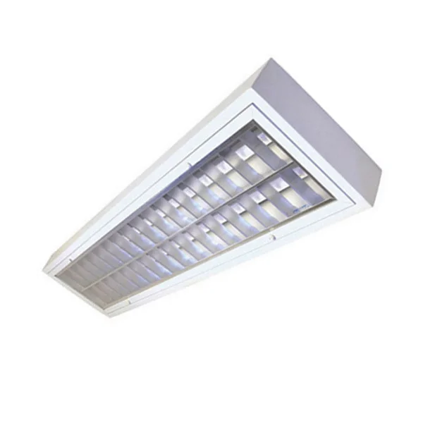 top quality 3x24W T8 office lighting led recessed louver fitting fluorescent aluminum parabolic 2 bulbs reflector