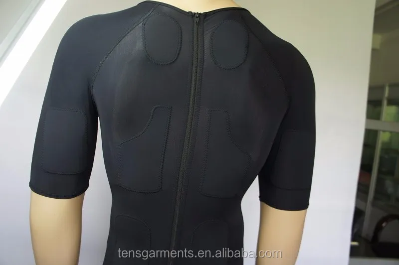 Electric Muscle Stimulator Suit with Muscle Vibrator Wireless EMS Training Suit Visionbody