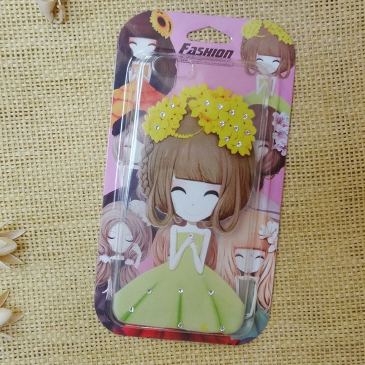 
Custom logo sliding blister card packaging Smart cell phone cover case retail packing blisters 