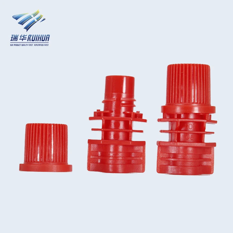 Shantou ruihua 8.6mm PE material plastic spout cap manufacturers