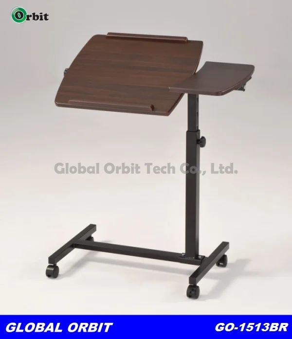 Office Furniture Over Bed Table Wooden Adjustable Laptop Bed Table