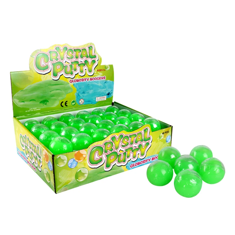 Slime Toy OEM 4cm Ball Soft Green Slime For Baby