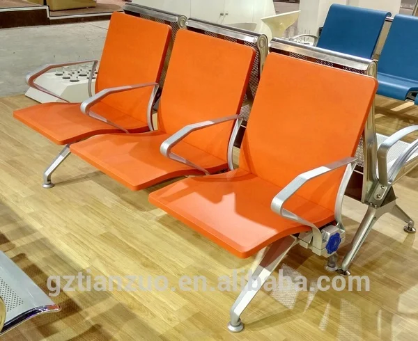 Aluminum alloy frame entire PU polyurethane seat waiting room office chairs