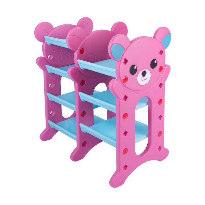 Прочный Многоцветный Детская мебель пластиковый 4 слоя игрушка полка