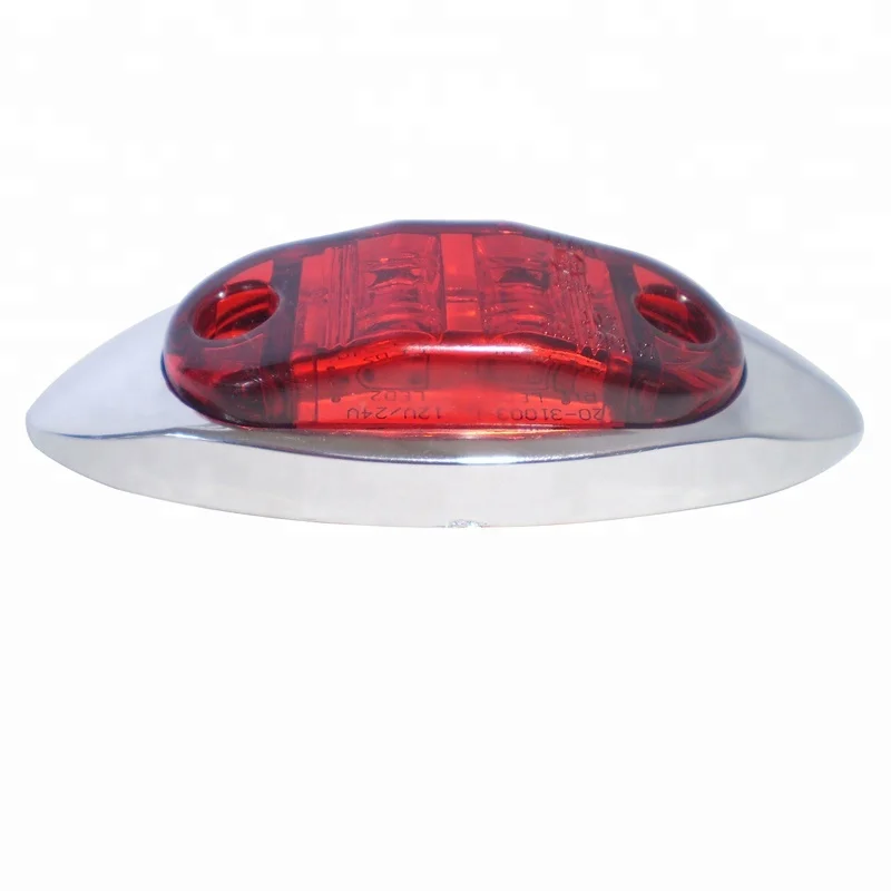 
2.5 Inch Oval 2 Piranha LED Truck Trailer Clearance Lamp Side Marker Lights 